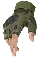Тактические перчатки Oakley без пальцев Олива Лучшая цена на PokupOnline