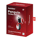 Вакуумний кліторальний стимулятор Satisfyer Penguin Holiday Edition, у шапочці та шарфі - SO8777, фото 6