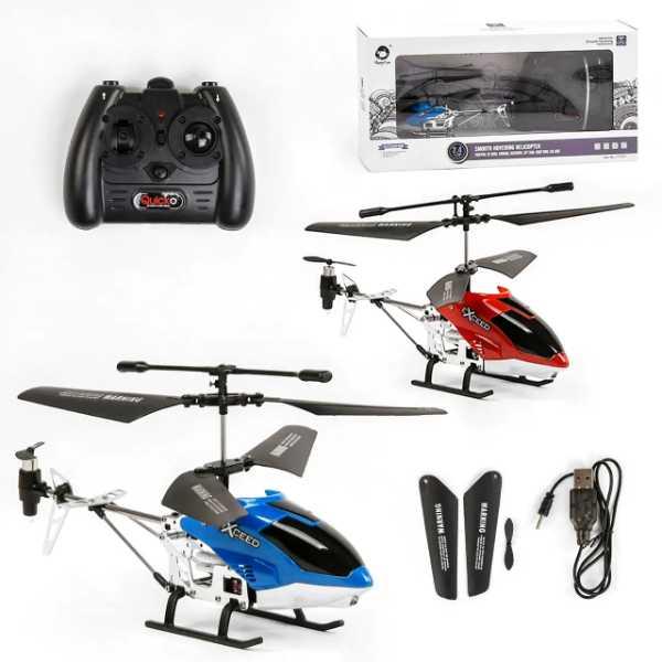 Вертоліт на радіокеруванні USB Smooth Hovering Helicopter Синій, фото 1