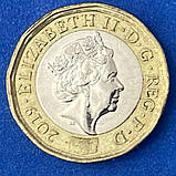 Монета Великобританії 1 фунт 2019 р., фото 3