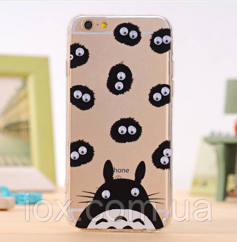 Силіконовий чохол з бігаючими очима "Заєць" для Iphone 6/6S