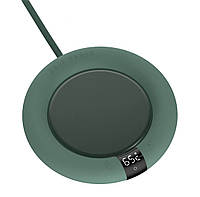 Подставка грелка для чашки с тремя режимами подогрева (зеленая)а0048