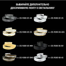 LED світильник BIOM 30W стельовий накладний 5000K (DEL-R102-30-5) без Д/У ЗМІННИЙ ДЕКОР, фото 4