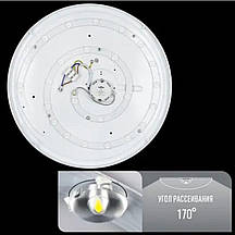 LED світильник BIOM 30W стельовий накладний 5000K (DEL-R102-30-5) без Д/У ЗМІННИЙ ДЕКОР, фото 6