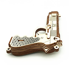 Пазл дерев'яний 3D Пістолет XС-G003H, фото 3