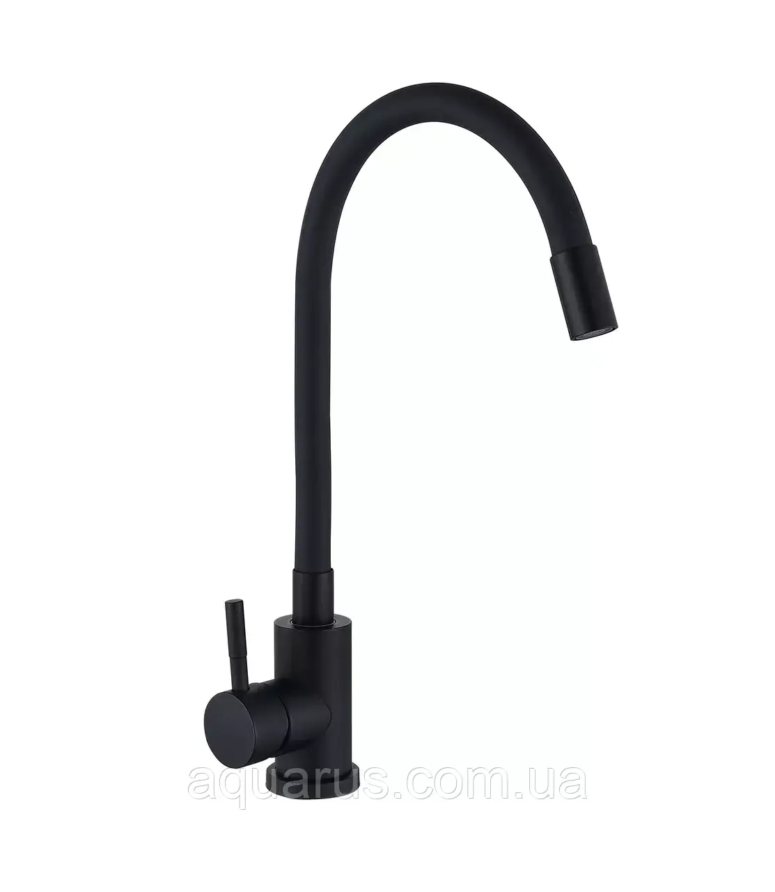 Змішувач для кухні з гнучким виливом Wezer EKO4E-01-BLACK