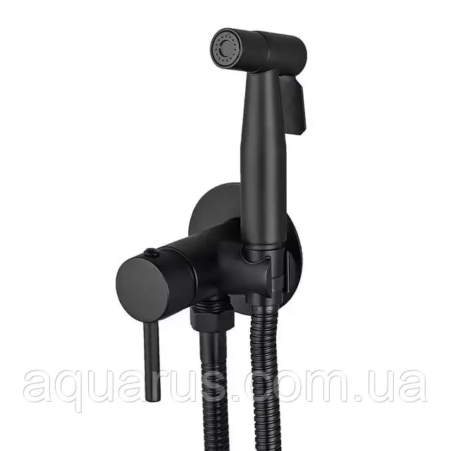 Гігієнічний душ WEZER EKO9В-01-BLACK нерж. сталь, чорний