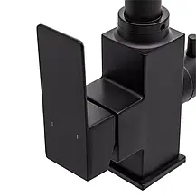 Змішувач для кухні на дві води WEZER PRO4C-02-BLACK, нерж. сталь, фото 3