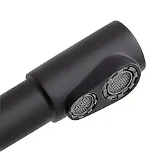 Змішувач для кухні на дві води WEZER PRO4C-02-BLACK, нерж. сталь, фото 4