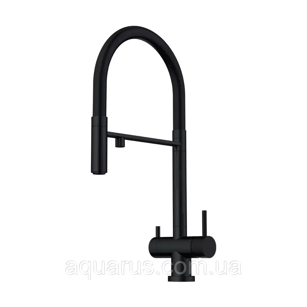 Змішувач для кухні на дві води WEZER TOP4-01-BLACK