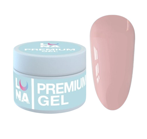Гель для нарощування нігтів Luna Gel Premium №20, 15 мл (рожево-персиковий), фото 1