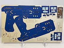 Пазл дерев'яний 3D Пістолет HJ03, фото 4