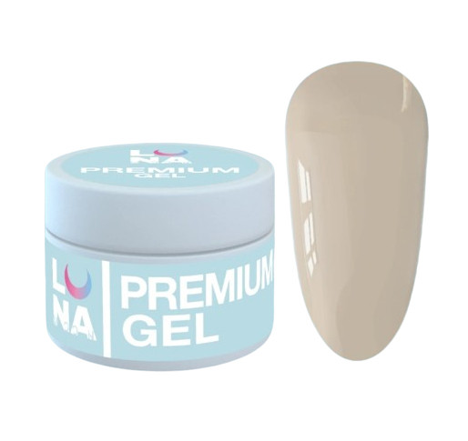 Гель для нарощування нігтів Luna Gel Premium №23, 15 мл (нюдовий)