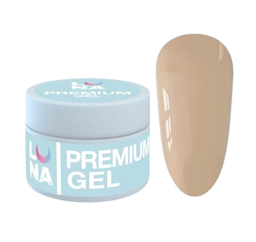 Гель для нарощування нігтів Luna Gel Premium №26, 15 мл (карамель)