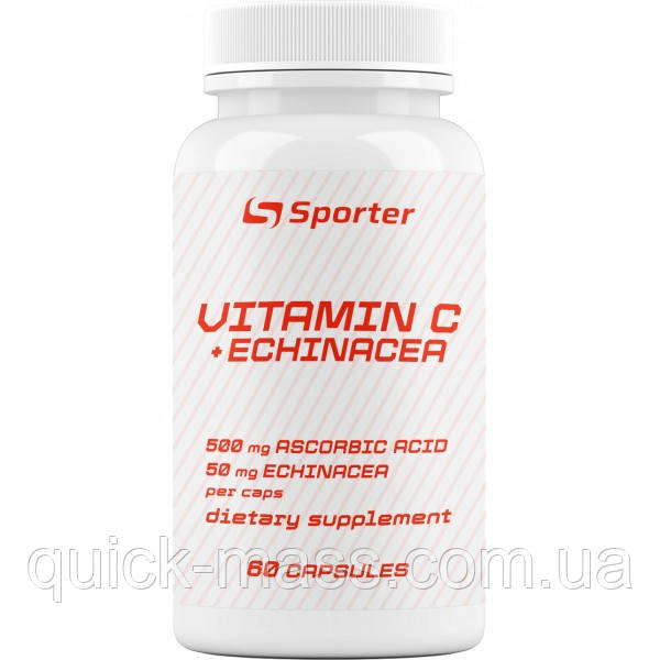 Вітамін С Sporter Vitamin C + Echinacea - 60 капс