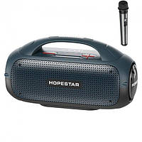 Портативная беспроводная Bluetooth колонка Hopestar A50 BT5.1, 80W, TWS, AUX/TF/USB, 8h, IPX6 Blue