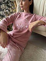 Рожева піжама. Костюм флісовий. Комплект для дому і сну., фото 6