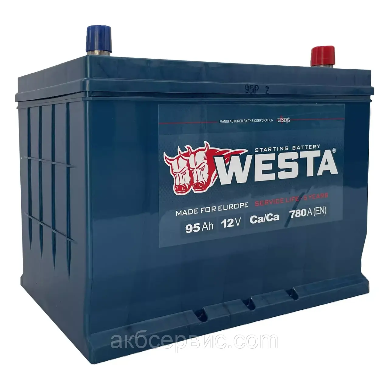 Акумулятор автомобільний Westa 6СТ-95 Аззе JIS Asia, фото 1