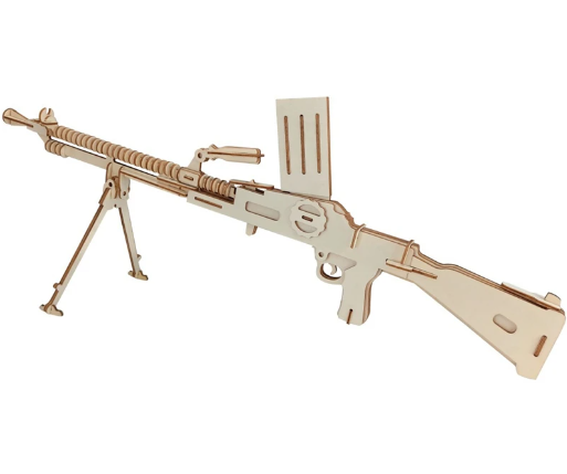 Пазл дерев'яний 3D Кулемет XС-G012H