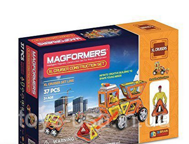 Магнітний конструктор Magformers Крейсеры XL, Строители, 37 эл, фото 1