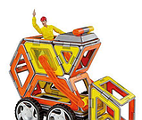 Магнітний конструктор Magformers Крейсеры XL, Строители, 37 эл, фото 4
