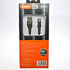 Кабель ANSTY S-023-T Zinc Alloy Nylon Type-C 5A 1M Green, фото 7