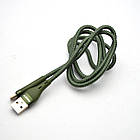 Кабель ANSTY S-023-T Zinc Alloy Nylon Type-C 5A 1M Green, фото 5