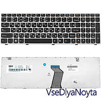 Клавиатура для ноутбука LENOVO (G580, G585, N580, N585, Z580, Z585) rus, black, white frame