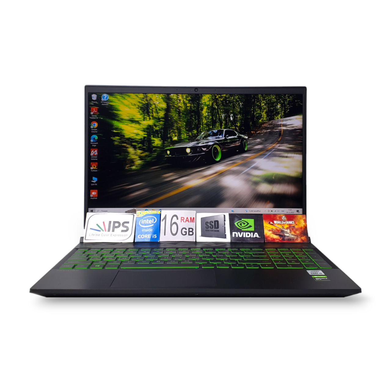 Ігровий ноутбук HP Pavilion 15.6" FHD  i5-10300H 16GB SSD512Gb GTX1660Ti Max-Q 6GB