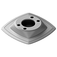 Монтажна площадка BORIKA FASTen Mp224 сіра з радіусною основою для монтажу замків Fs219 (01.16.006.01.02)