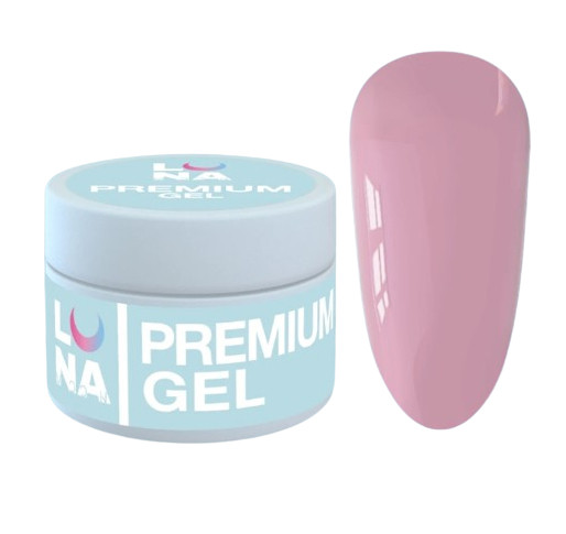 Гель для нарощування нігтів Luna Gel Premium №21, 15 мл (ягідний)
