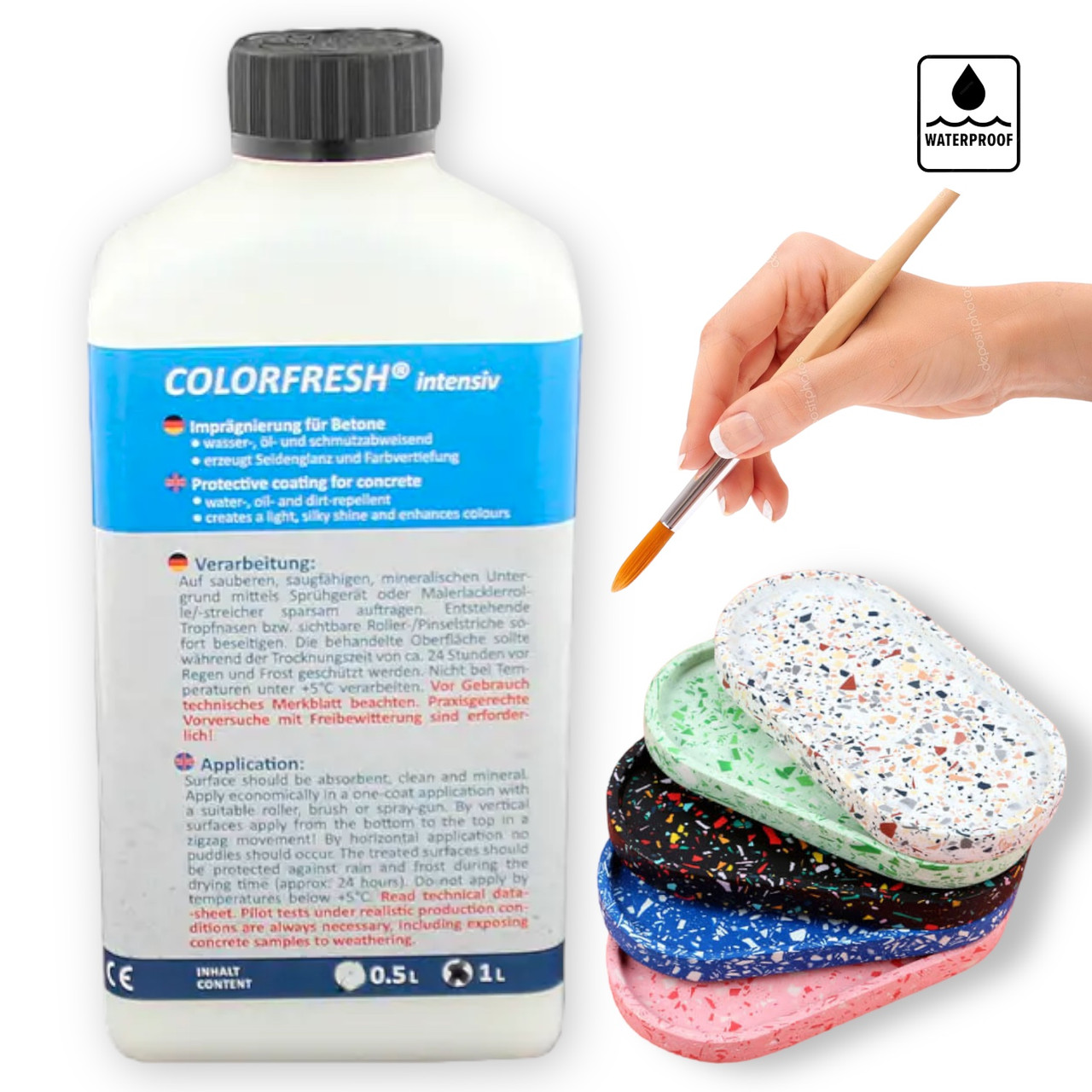 Colorfresh грунт/капсулятор (Німеччина) глянець, для акрилового композиту, бетону. Водо- та грязі-стійкість. Уп.1 л