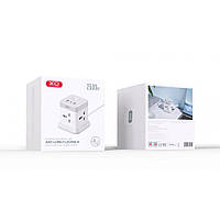 Мережевий фільтр Подовжувач XO WL20 20 W Square Socket 4AC + USB-A + 1USB-C PD/QC 2m Колір Білий