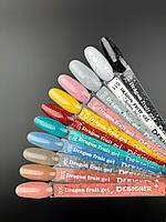 Палітра для демонстрації гель-лаків Dragon fruit gel Дизайнер (з чорно-білою крихтою)