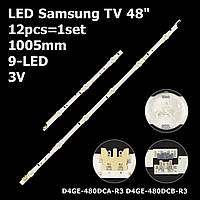 LED подсветка Samsung TV 48" D4GE-480DCB-R3 SAMSUNG 2014SVS48F 3228 R03_REV1.0_131119 CY-G048BGLV9 2шт.