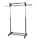 Стійка для одягу пересувна з нижньою полицею, фото 2