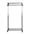 Стійка для одягу пересувна з нижньою полицею, фото 4