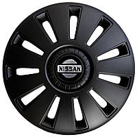 Колпаки Колесные R16 Nissan черные 4шт