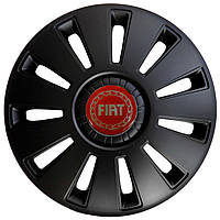 Колпаки на диски R16 Fiat черные 4 шт