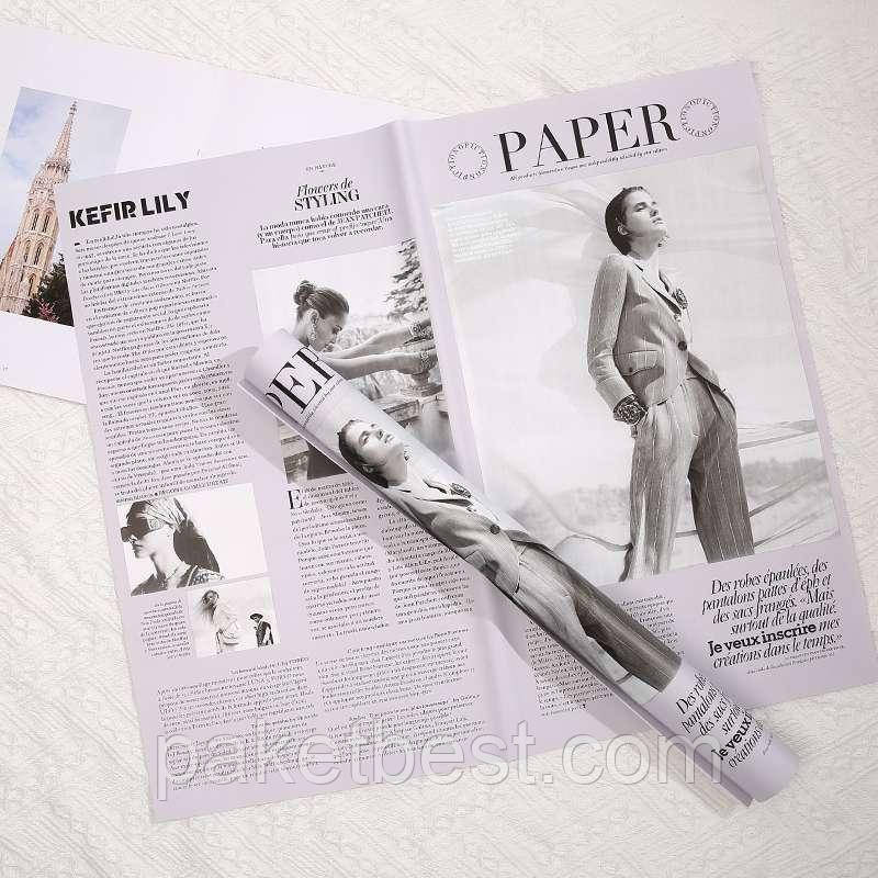 Двостороння калька ( 58х50 см) 20 штук ROSES лаванда