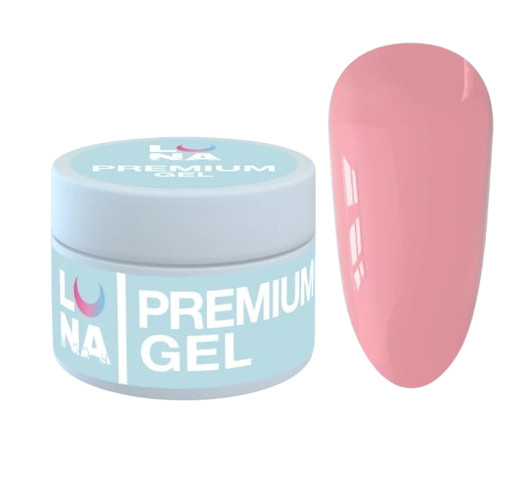 Гель для нарощування нігтів Luna Gel Premium №17, 30 мл (рожевий теплий)