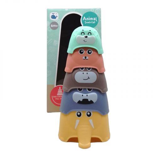 Логіка пірамідка "Тваринки", 5 елементів, фото 1