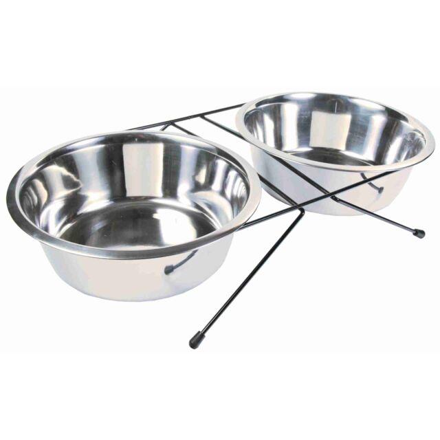 Підставка з мисками для собак метал 2,8л/24см Trixie TX-24834