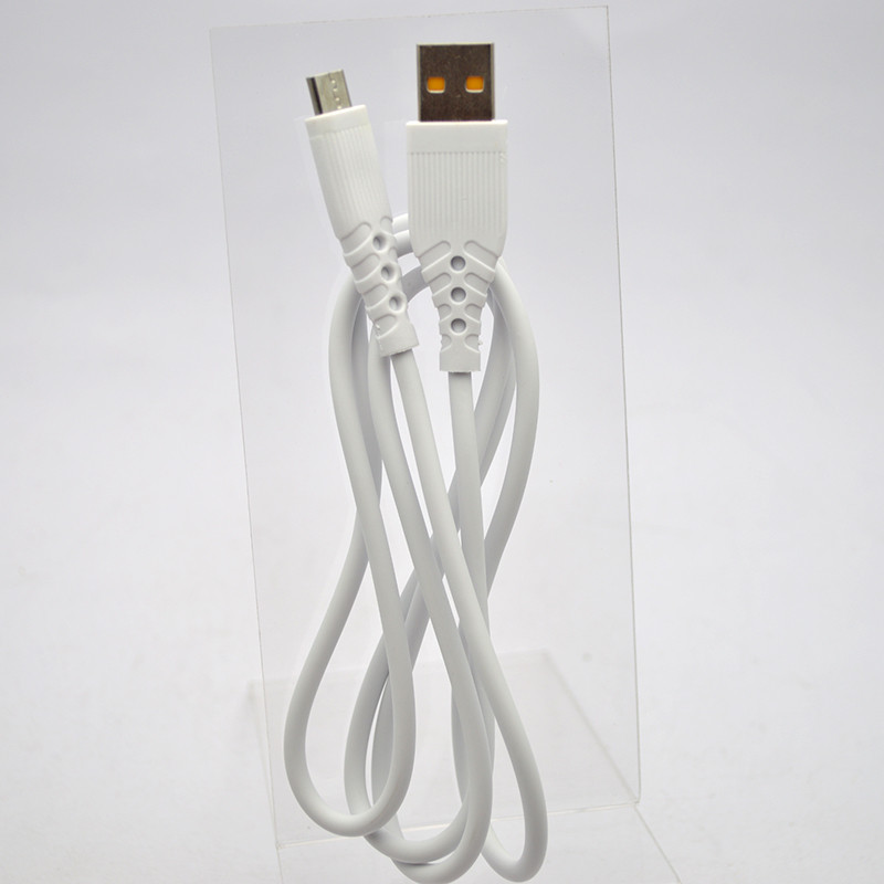 Кабель ANSTY ZA-01 Micro USB 2.4A 1M White, фото 2
