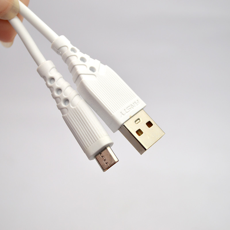 Кабель ANSTY ZA-01 Micro USB 2.4A 1M White, фото 3