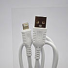 Кабель ANSTY Z-12-I Lightning 2.4A 1M White, фото 3