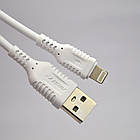 Кабель ANSTY Z-12-I Lightning 2.4A 1M White, фото 4