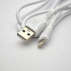 Кабель ANSTY Z-12-I Lightning 2.4A 1M White, фото 7