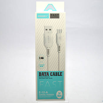 Кабель ANSTY Z-12-A Micro USB 2.4A 1M White