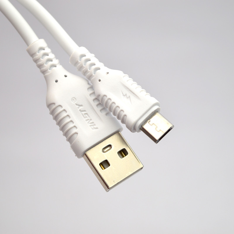 Кабель ANSTY Z-12-A Micro USB 2.4A 1M White, фото 4